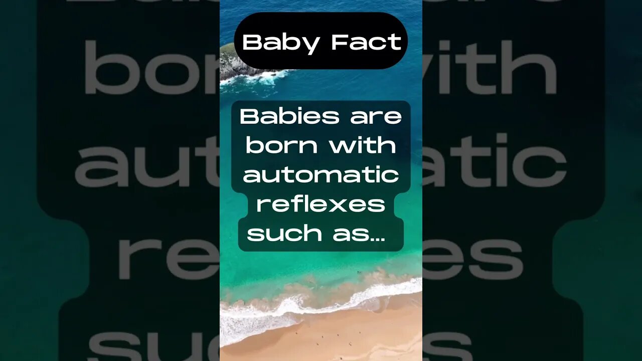 Babies are born with automatic reflexes such as... #shorts