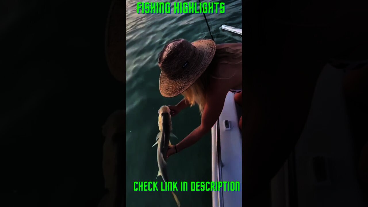 Bikini Girl Fishing! #Shorts #BassFishing, #DeepSeaFishing, #Muskie, #Sturgeon, #SaltWaterFishing