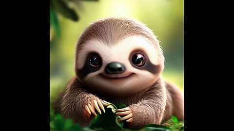 Baby sloths being cute