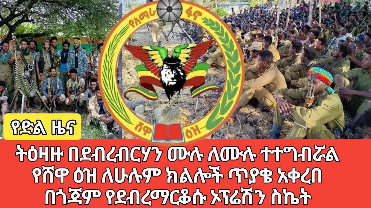 ትዕዛዙ በደብረብርሃን ሙሉ ለሙሉ ተተግብሯል!የሸዋ ዕዝ ለሁሉም ክልሎች ጥያቄ አቀረበ! በጎጃም የደብረማርቆሱ ኦፕሬሽን ስኬት መረጃ ደርሶናል!መስከረም 15/17