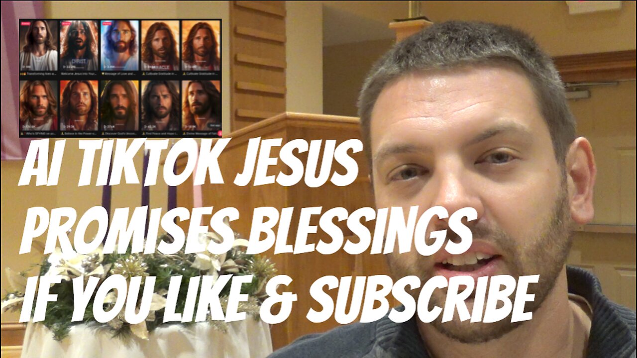 AI TikTok Jesus Promises Blessings If You Like & Subscribe