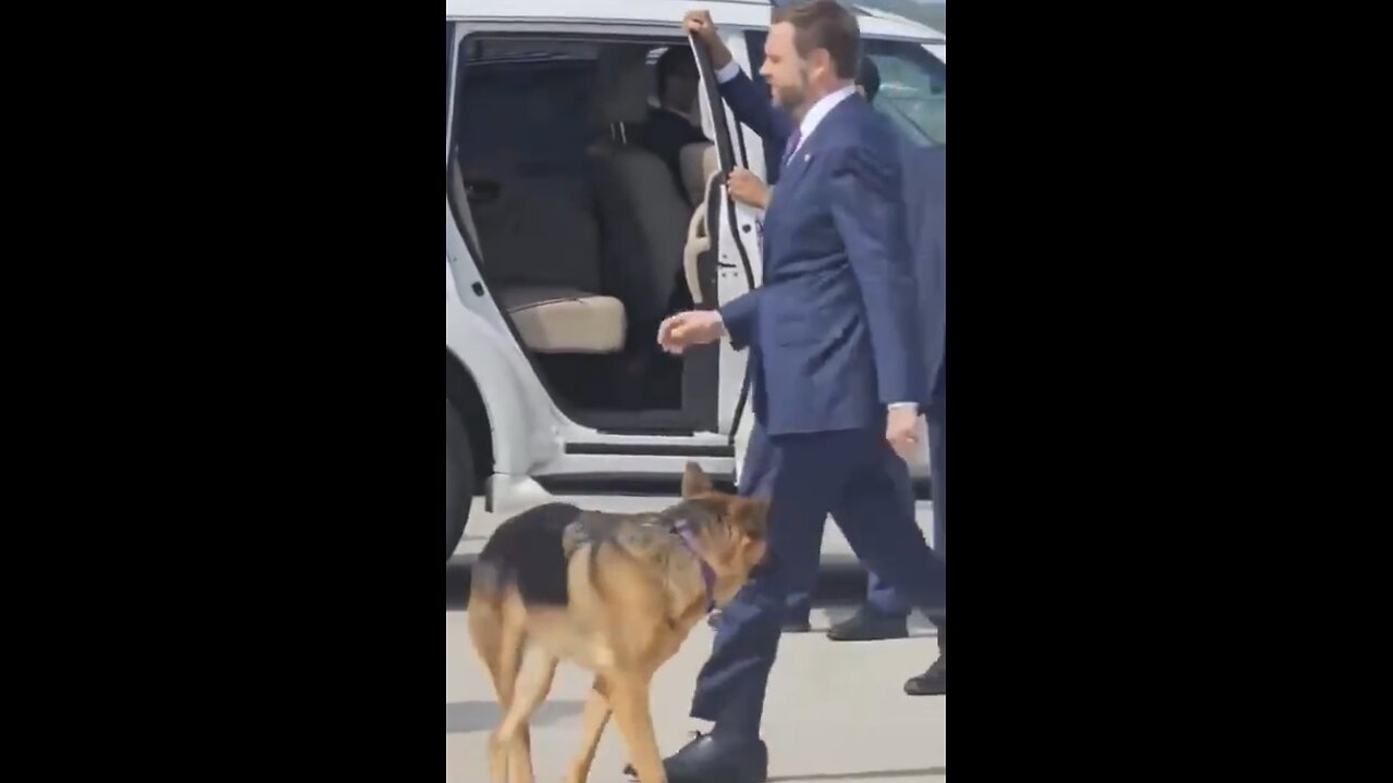 SENATOR JD VANCE BEST FRIEND🇺🇸🛩️🦮🤵‍♂️FOLLOWS ALONG ON MAGA CAMPAIGN RALLY🇺🇸🛻🐕💫