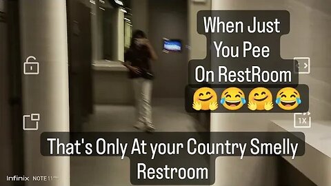 when you need pee alone at restroom ( creep me high 😂😂 ) with good taste smelly toilet 🚽 !!!