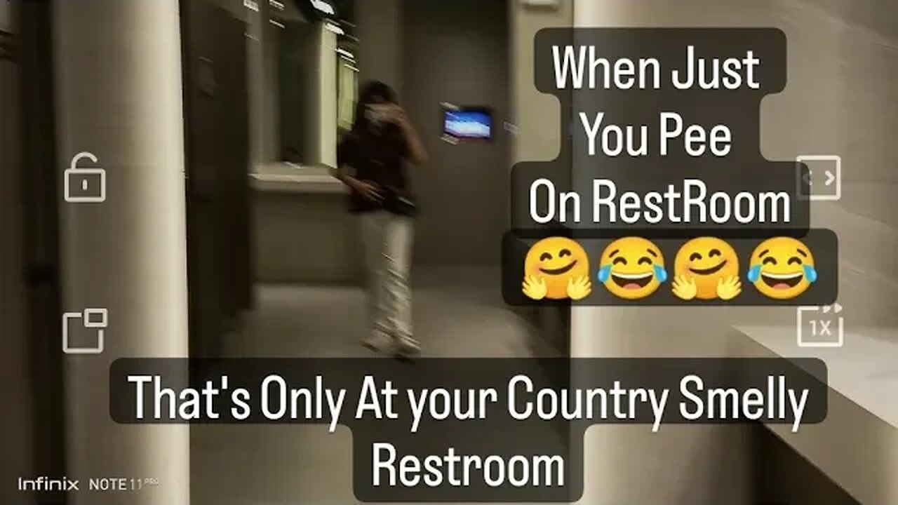 when you need pee alone at restroom ( creep me high 😂😂 ) with good taste smelly toilet 🚽 !!!