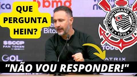 🔥“NÃO VOU RESPONDER!” “VOCÊ É MAL EDUCADO!” EITA!!! VITOR PEREIRA PISTOLA!! 🔥🔥🔥