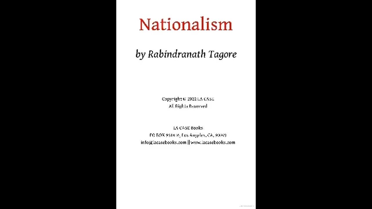 Nationalism by Rabindranath Tagore