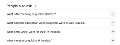 "Quick" - Word of the Day | King James Bible Words Explained