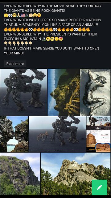 IN THE NOAH MOVIE THE GIANTS ARE PORTRAYED AS ROCK