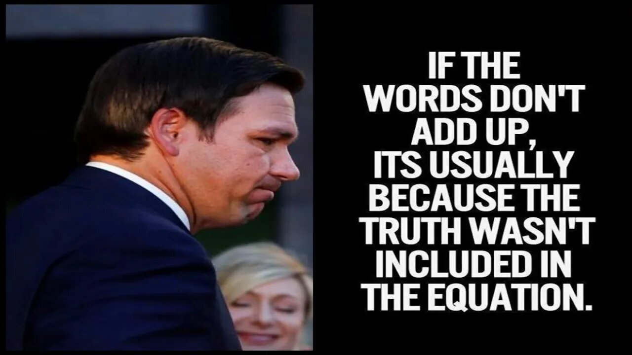 !~🚨TOP ALERT🚨~!GOV DESANTIS NOW CAUGHT IN MAJOR LIE(!)THIS COULD BE THE BEGINNING OF HIS DOWNFALL(!)