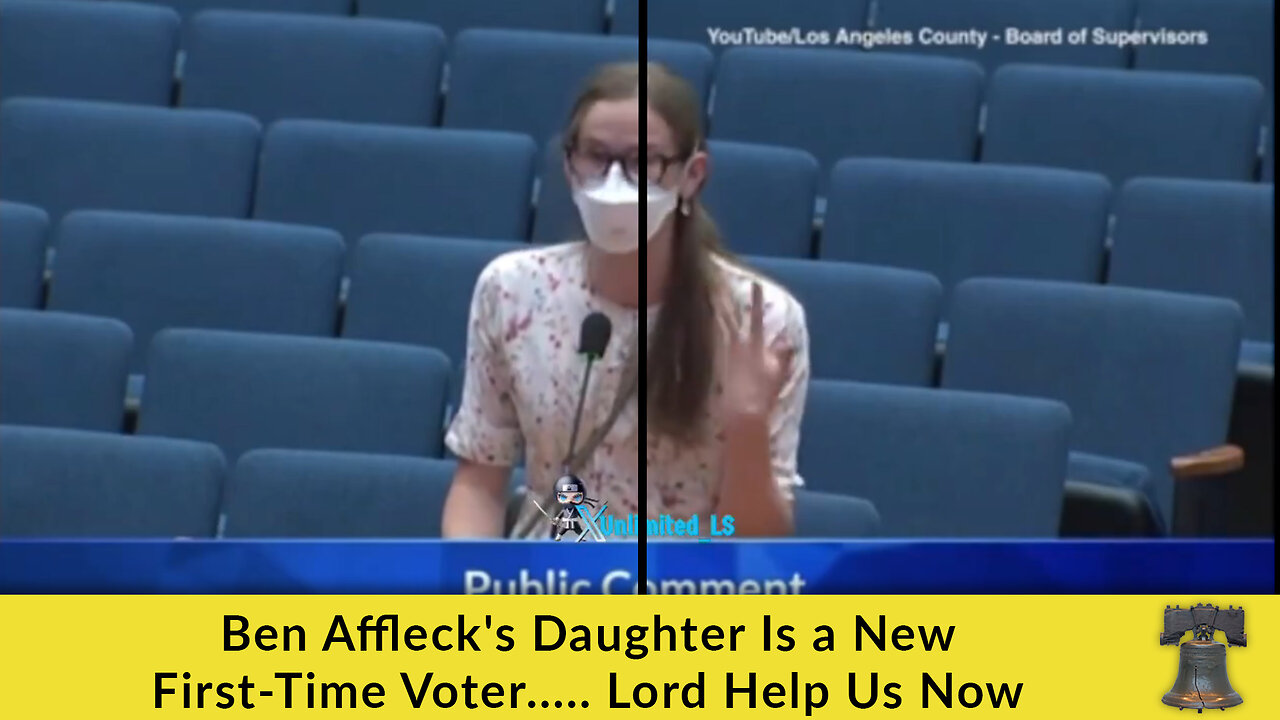 Ben Affleck's Daughter Is a New First-Time Voter..... Lord Help Us Now