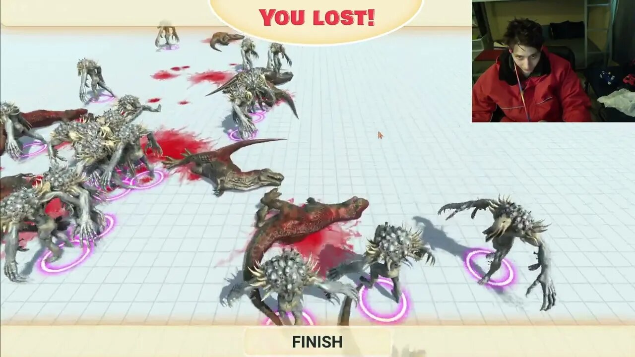 Tyrannosaurus Rex Dinosaurs VS Scourges In A Battle In The Animal Revolt Battle Simulator