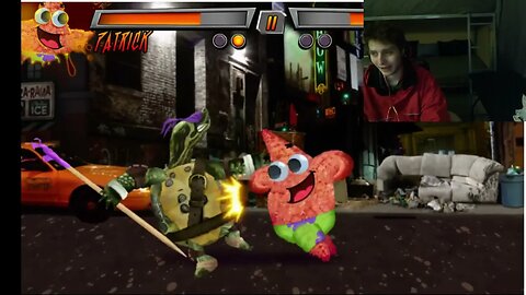 Donatello VS Patrick Star In A Nickelodeon Super Brawl 3 Just Got Real Battle With Live Commentary