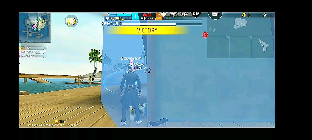 1 vs 4 clucth in free fire 😵😵😵😵