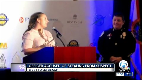 West Palm Beach police officer arrested, accused of stealing money from suspect arrested in October