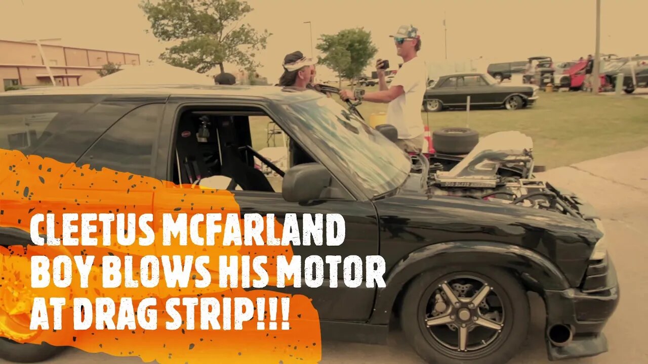 @Cleetus McFarland upset at drag strip!