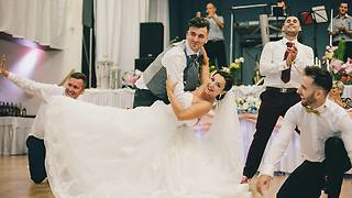 Surprise groomsmen dance totally shocks bride