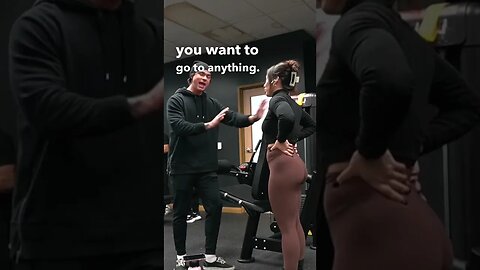 Asking fit girl if I can work in… #shorts #micdup #gymcrush #gymshorts