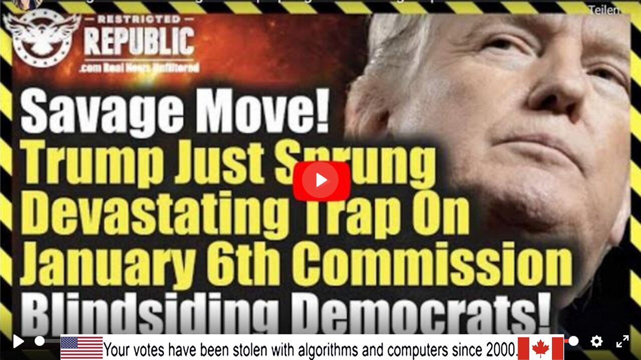 Savage Move! Overnight Trump Springs Devastating Trap On January 6th Commission Blindsiding...