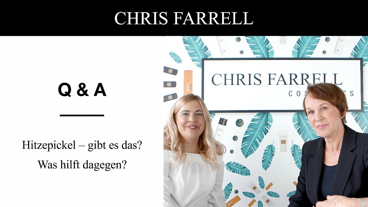 Hitzepickel - was hilft dagegen? I Q & A Chris Farrell