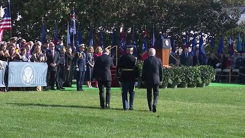 A Confused Joe Biden Shuffles Across White House Lawn With Australian Prime Minister