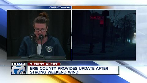 Storm Update: Erie County leaders give update on wind storm