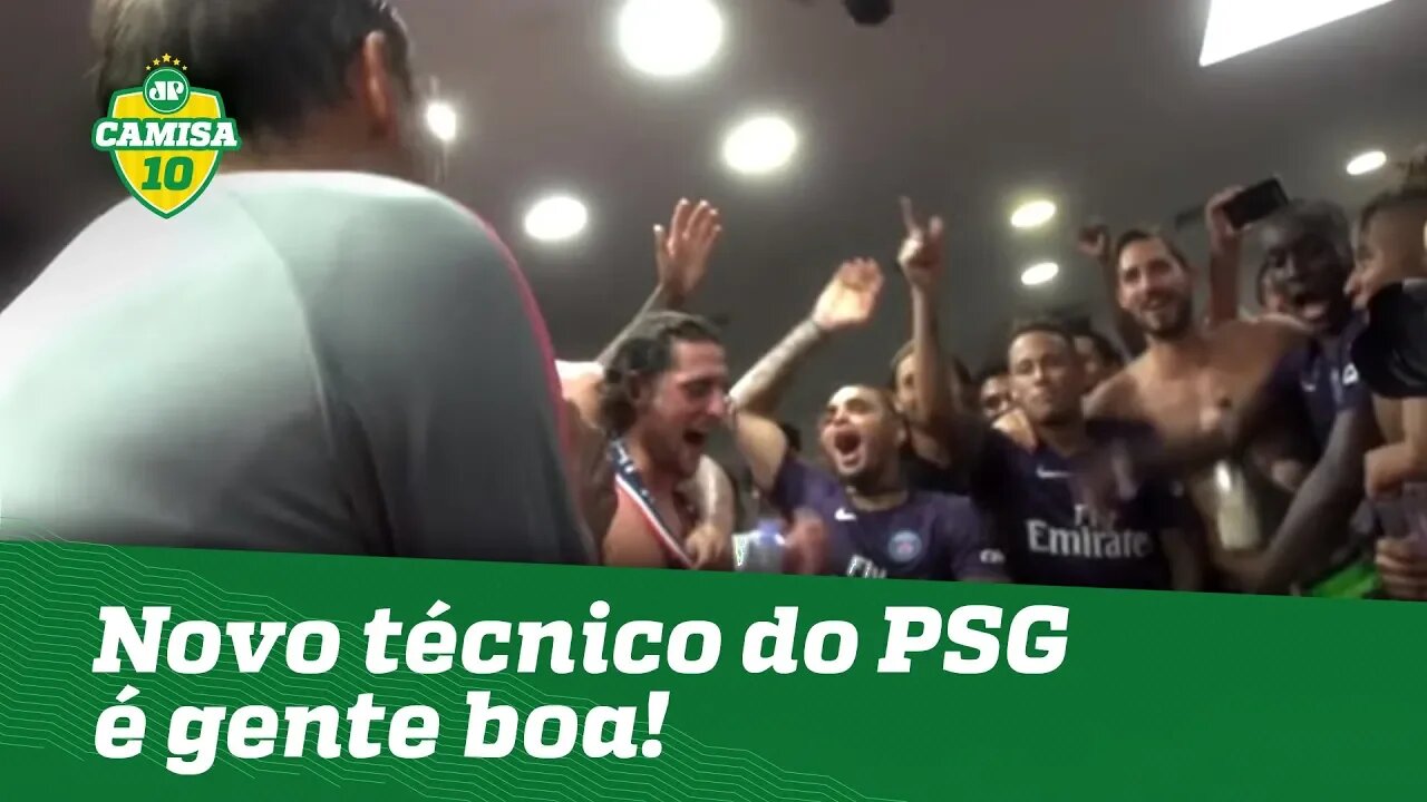Gente boa! Novo técnico do PSG faz atletas PIRAREM após título!