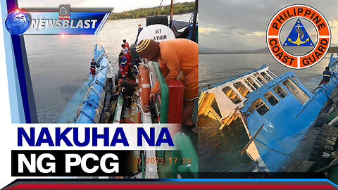 Bangka na ginamit ng 3 nasawing Pinoy fisherman sa Bajo De Masinloc, nakuha na ng PCG