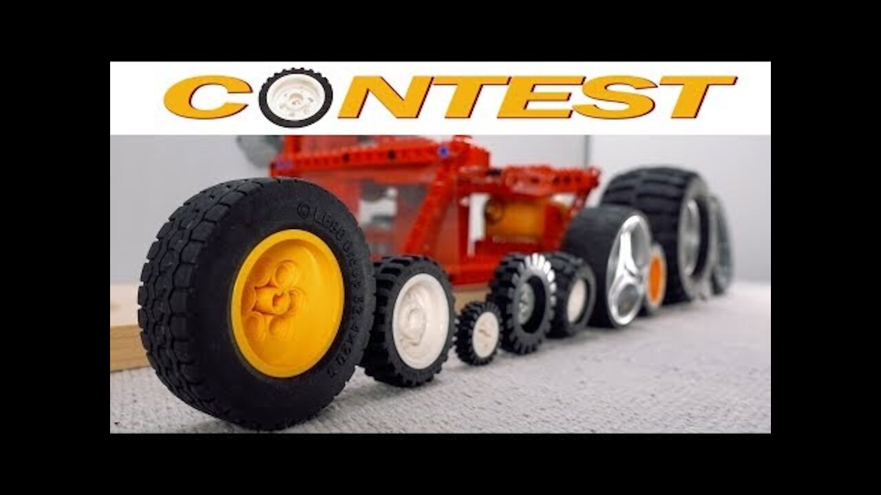 Spinning Contest with 10 Lego Wheels