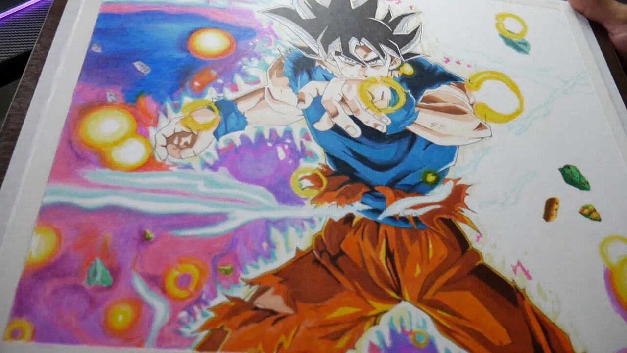 Drawing Goku Ultra Instinct Live w/ Artofkickz