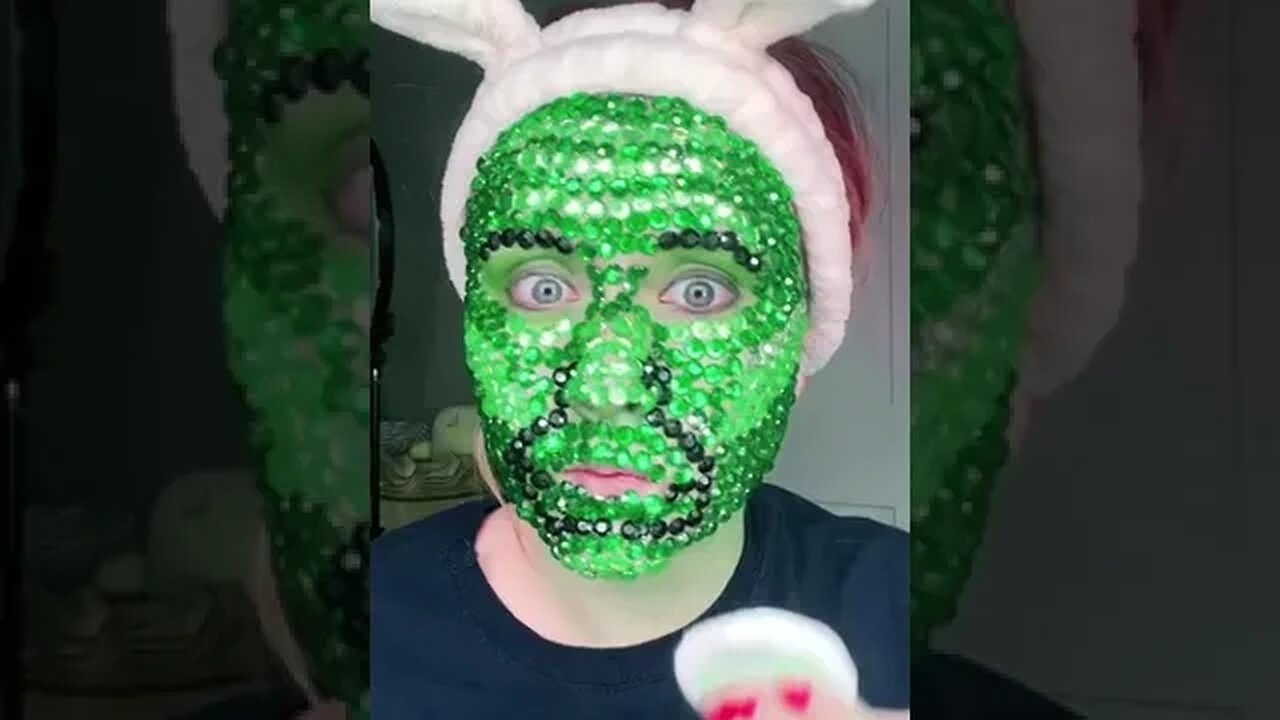 Bejeweled Shrek Makeup