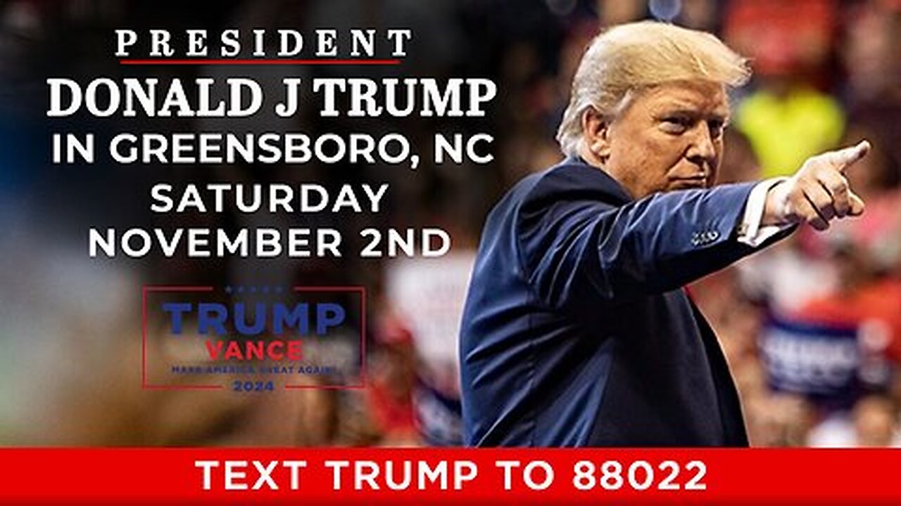 LIVE: President Trump in Greensboro, NC