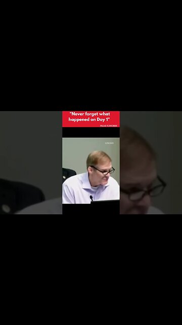 Jim Jordan: "Never forget what happened on Day 1"