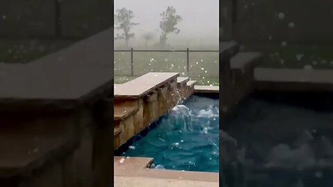 That’s one way to tenderize your meat😂#crazyvideo #meat #texas #hail #storm