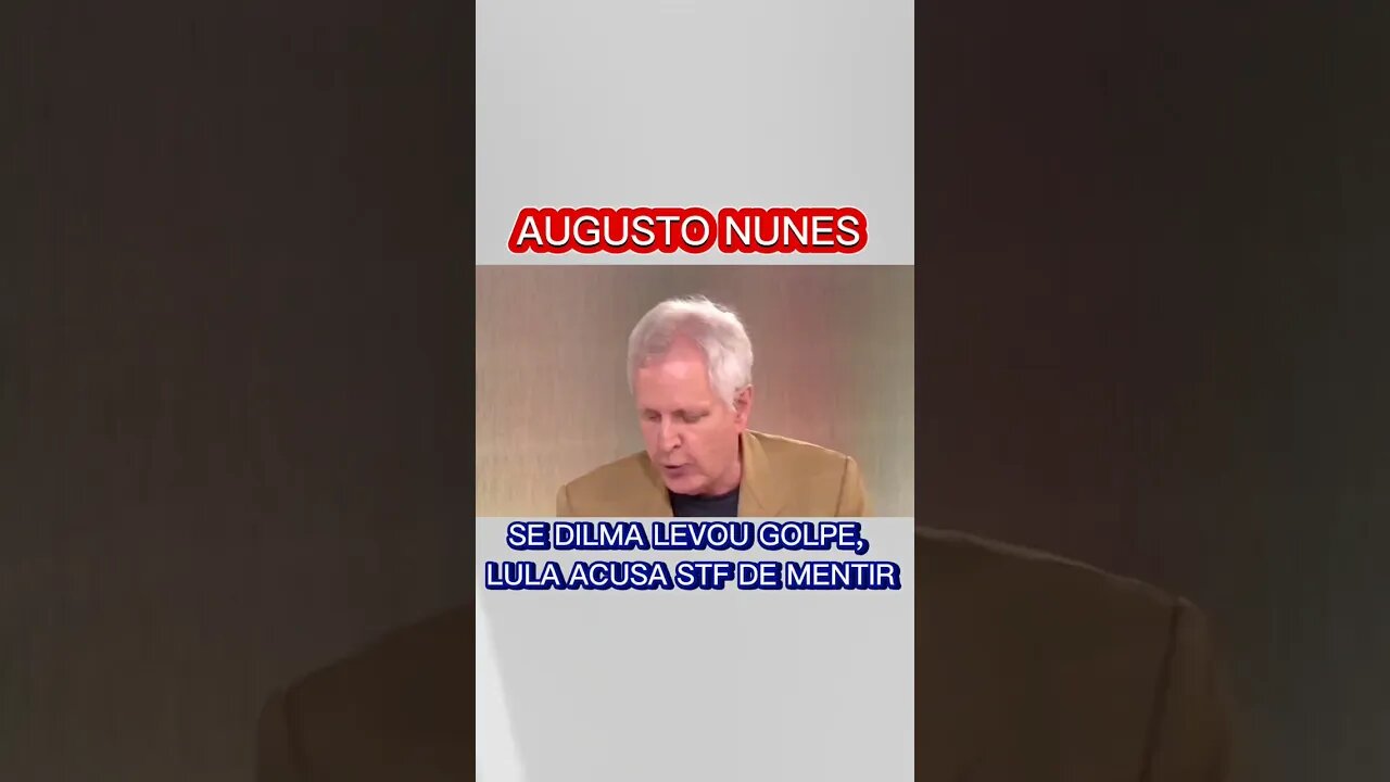 Augusto Nunes | Lulu acusa STF de mentir #shorts #short #shortvideo