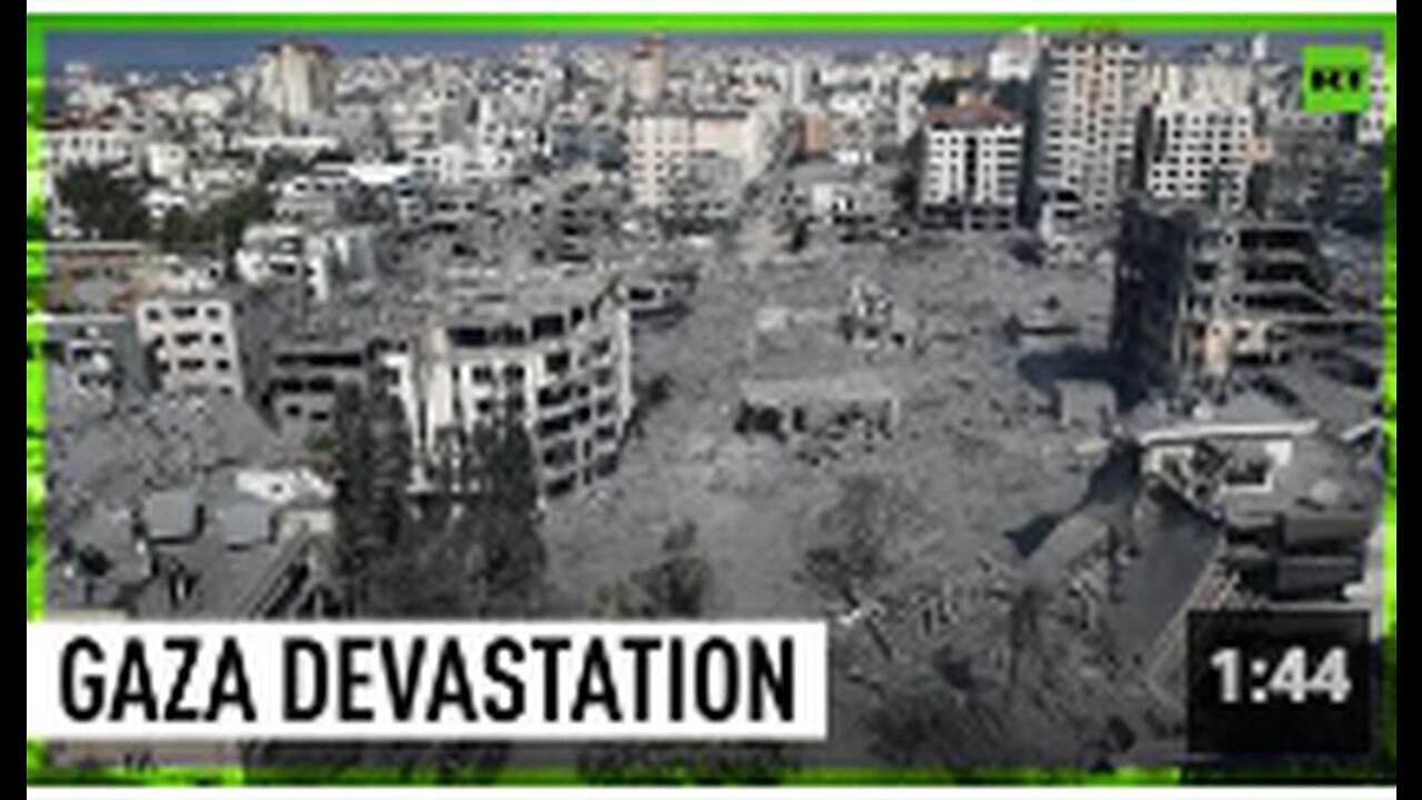 Gaza City devastation shown in new drone footage