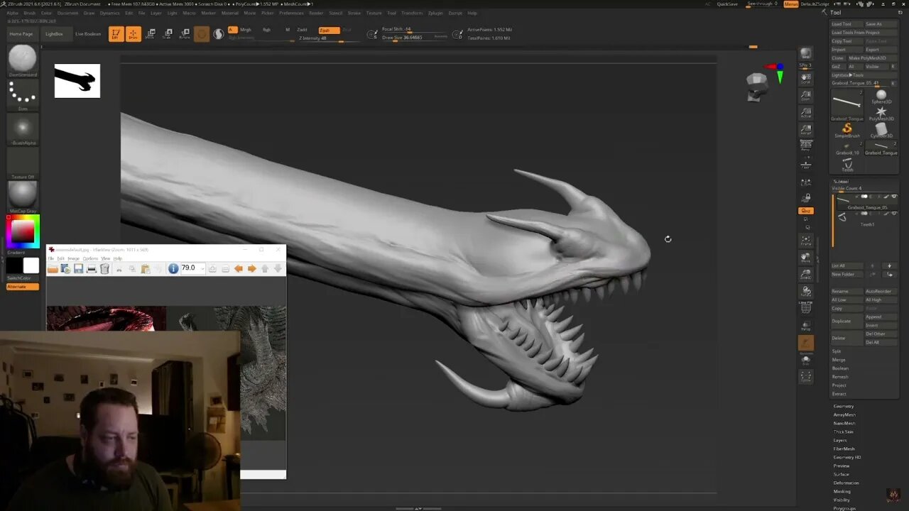 Sculpting the graboid's tongue with fantasy music