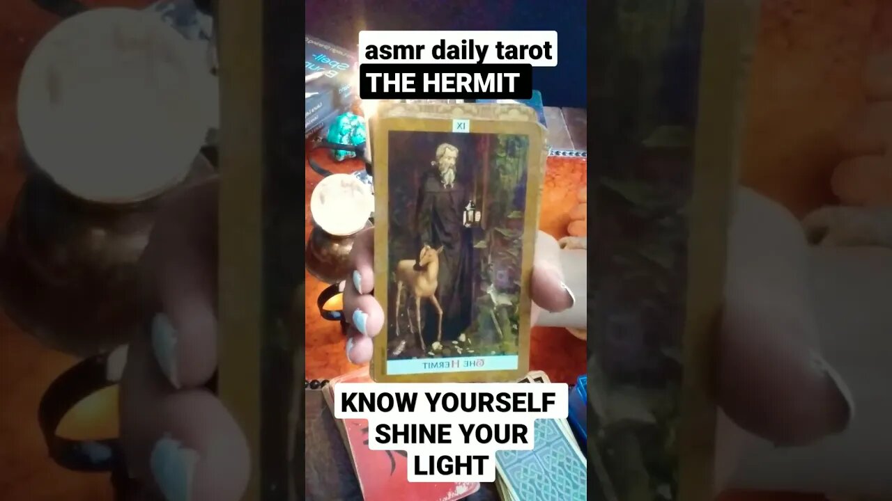 #asmrtarot #spiritguidemessage #dailytarotreading HERMIT 🧨⚜️🔥SHINE YOUR LIGHT ON YOUR PATH