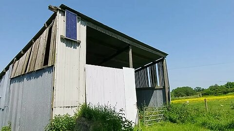 Old Corrugated Iron Barn, North East of West Haddon