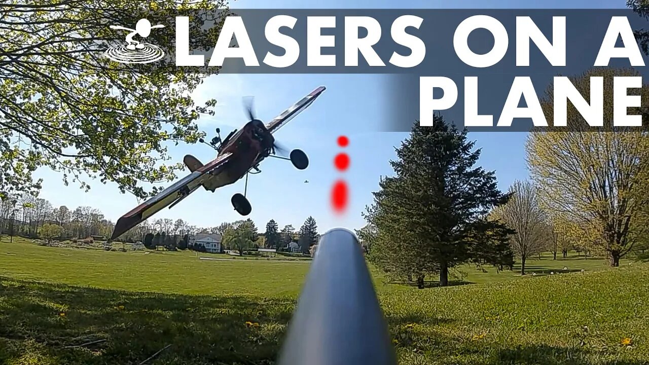 Laser Gun Battle Between Airplane And Gun Turret!