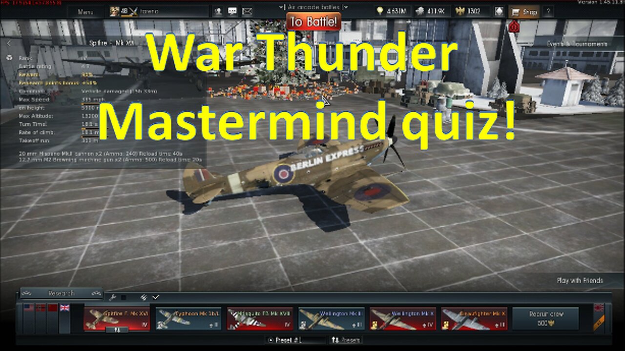 War Thunder Facebook Mastermind Quiz!