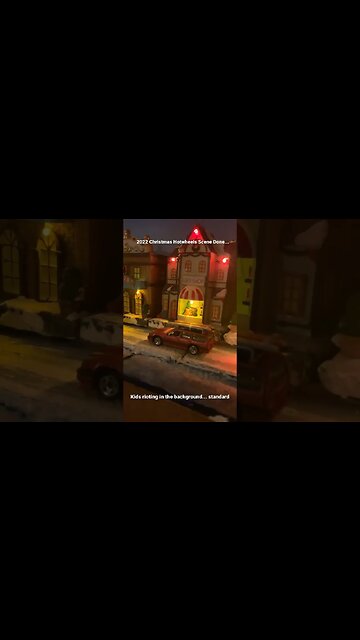 Christmas Hotwheels Scene... #hotwheels #christmas #diorama