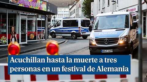 Alemania busca al autor del ataque con cuchillo que ha dejado al menos tres muertos