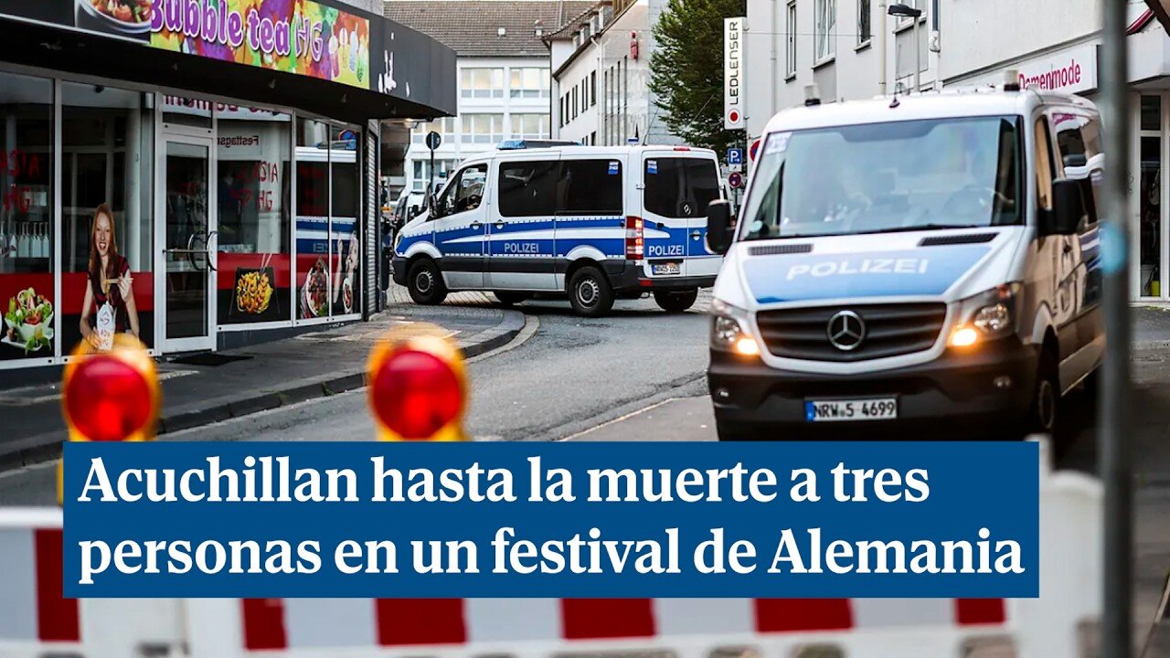 Alemania busca al autor del ataque con cuchillo que ha dejado al menos tres muertos