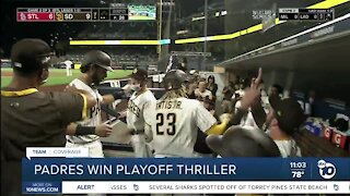 Padres win playoff thriller