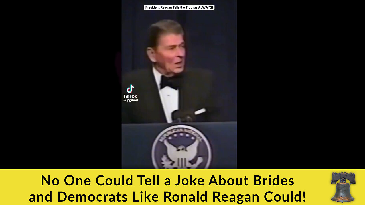 No One Could Tell a Joke About Brides and Democrats Like Ronald Reagan Could!