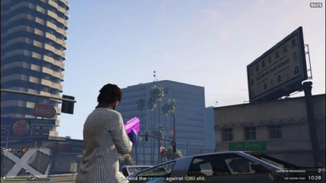 Grand Theft Auto V laser smg vs copter