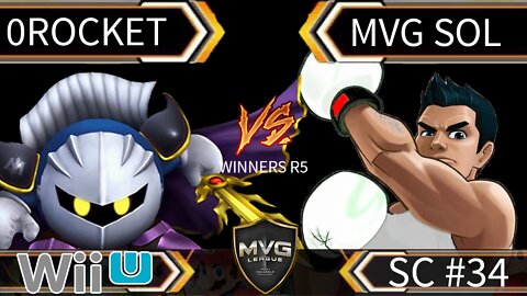 0Rocket (Diddy Kong & Meta Knight) vs MVG Sol (Little Mac) - SSB4 Winners R5 - Smash Wii U