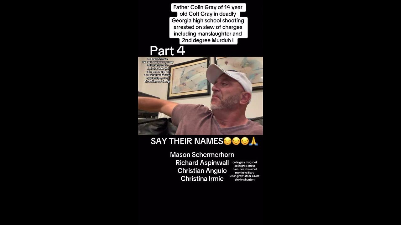 Highschool student Colt Gray father Colin Gray arrested on 2nd degree Murder charges: