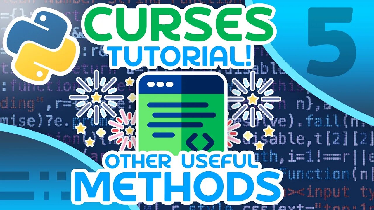 Python Curses Tutorial #5 - Other Useful Methods