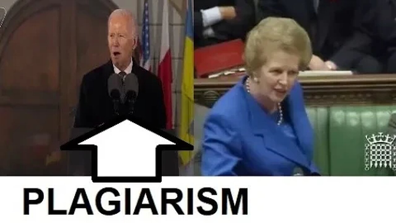 Biden PLAGIARIZED MARGARET THATCHER in Poland Speech about Ukraine. The Famous NO, No, No speech.